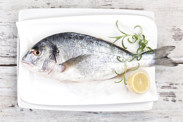 "Sea bream, mediterranean style."