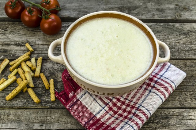 homemade kefir in a bowl