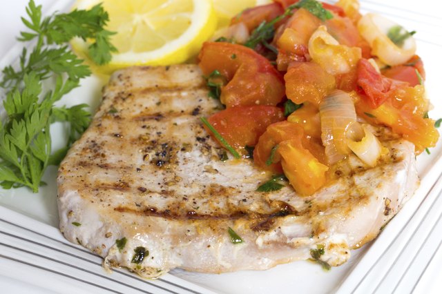 Marlin and salsa dinner