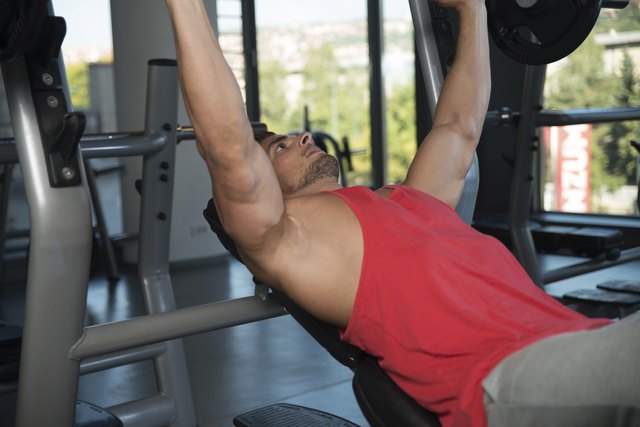 Weightlifter On Benchpress
