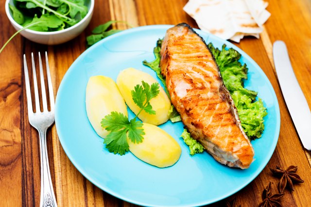 Grilled salmon