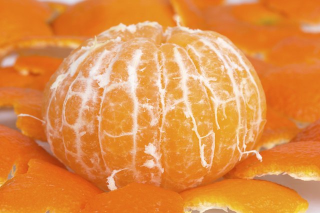 Peeled tangerine