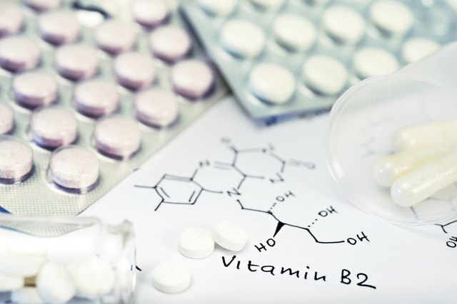 Background with pills and chemical formula