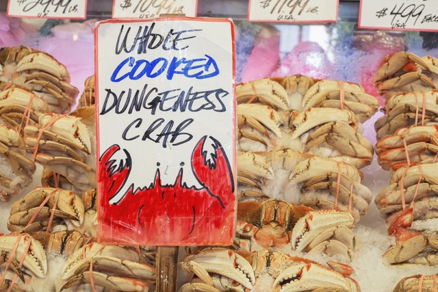 Dungeness Crab in Market