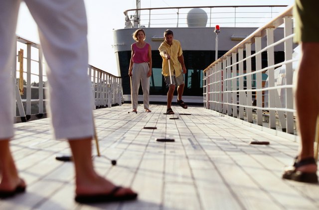 Shuffleboard on Caribbean Cruise