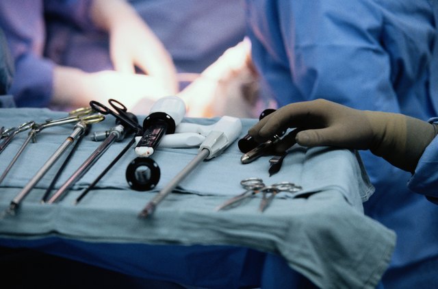 Surgical Instruments on a Tray
