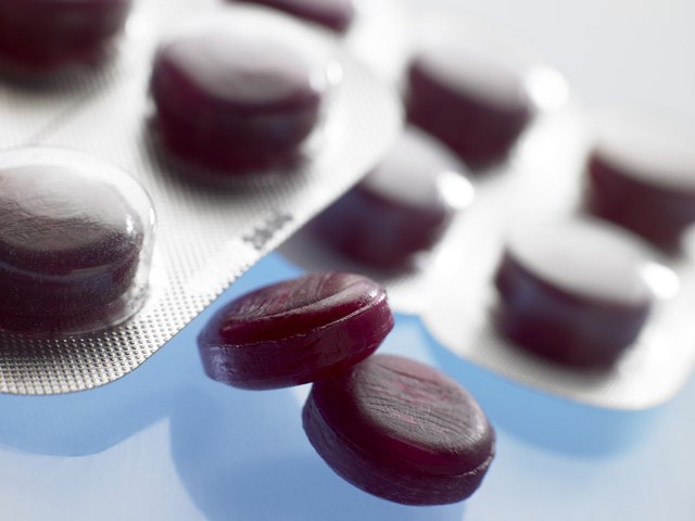 Lozenges in blister pack