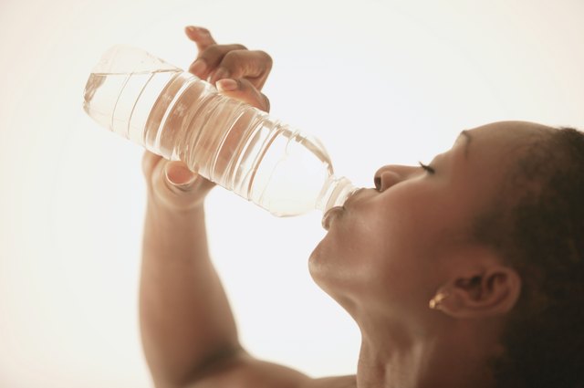 Woman drinking water