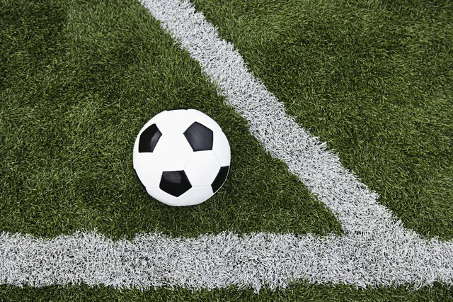 Soccer ball on field