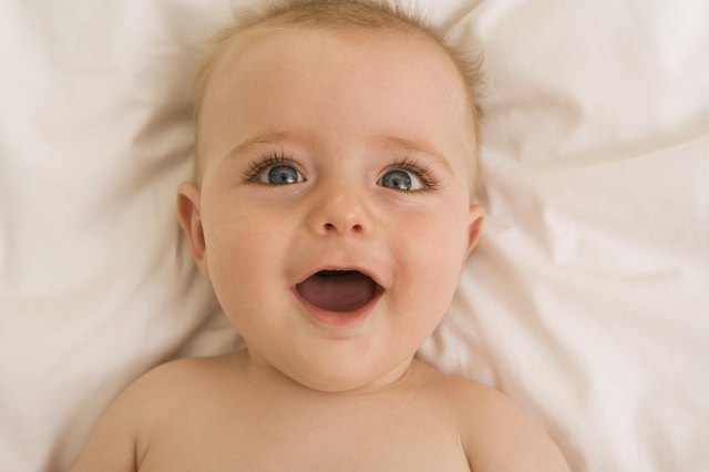 Portrait of a smiling baby