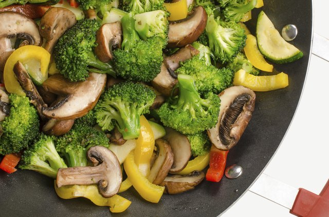 wok stir-fry with vegetables