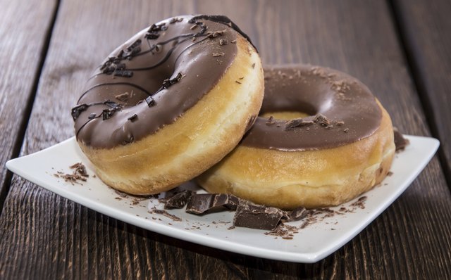 Chocolate Donuts on a plate