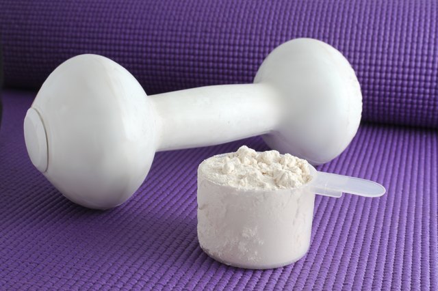 Powder protein at the gym