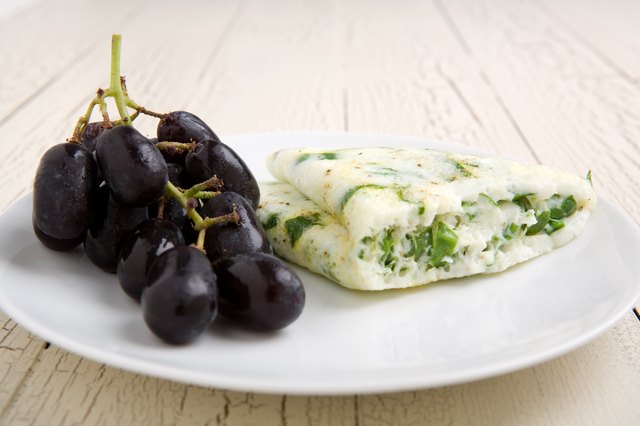 Egg white and spinach omelet