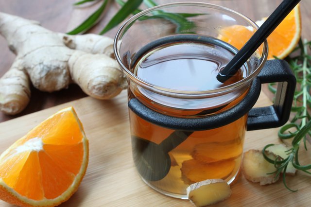 ginger tea with orange