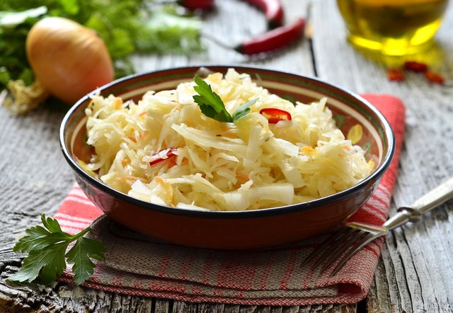 Sour cabbage,traditional dish of russian cuisine.