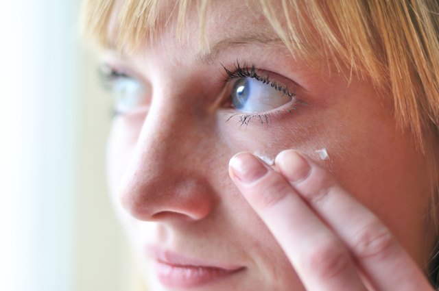 applying cream
