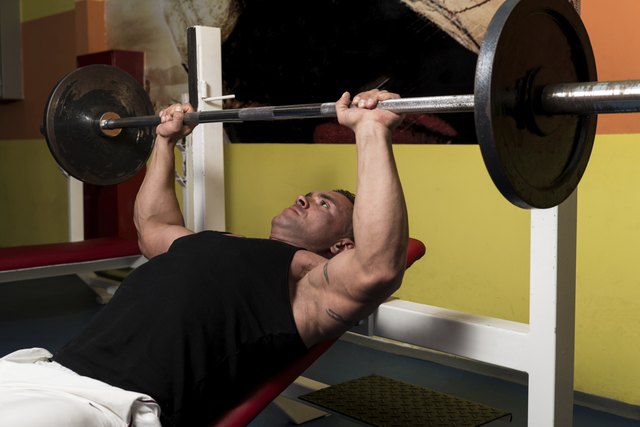 Weightlifter On Benchpress