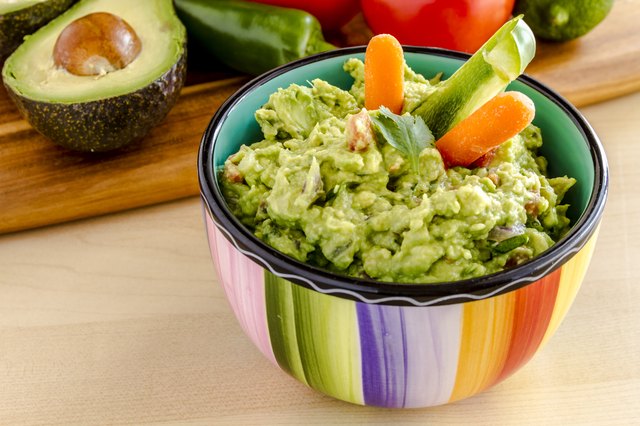 Fresh Homemade Chunky Guacamole Dip