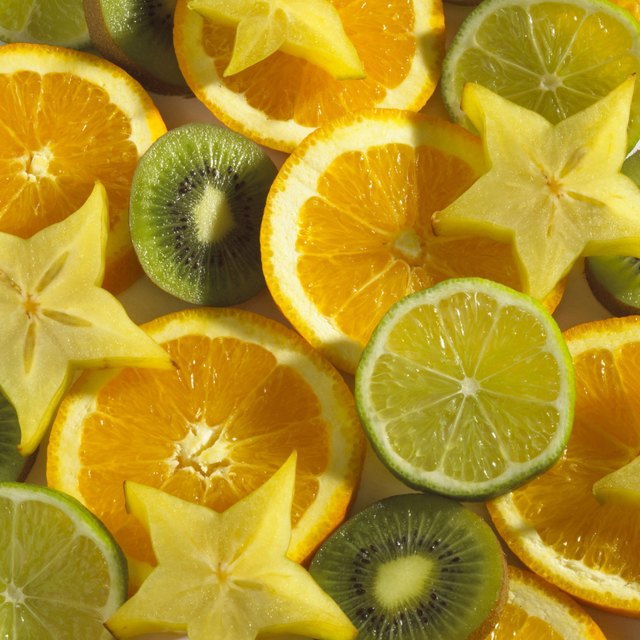 Close-up of fruit slices
