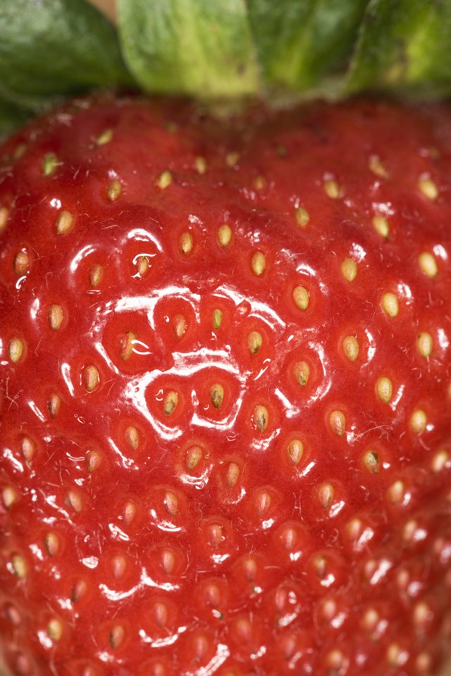 Macro of strawberry