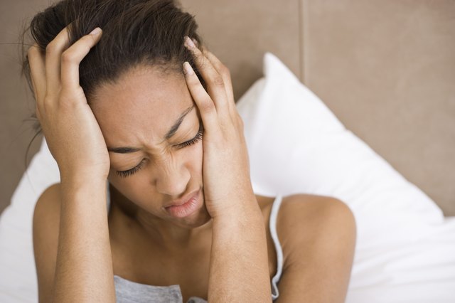 Woman with headache