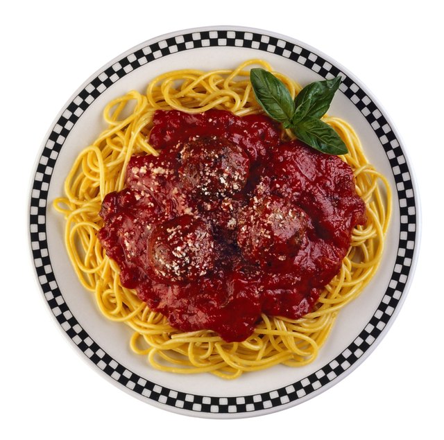 Spaghetti with meatballs