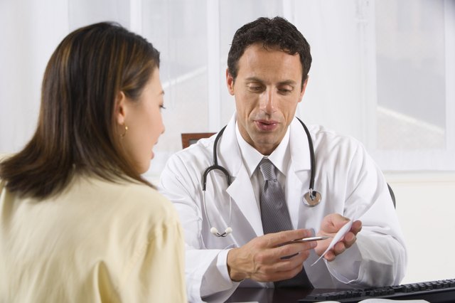 Doctor talking to patient
