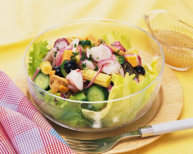 Seafood Salad, High Angle View
