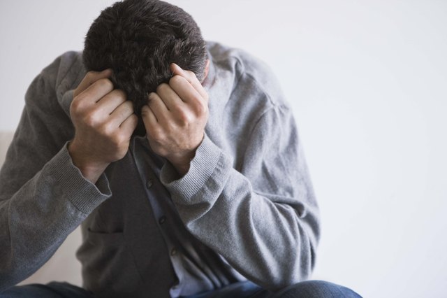 Depressed man