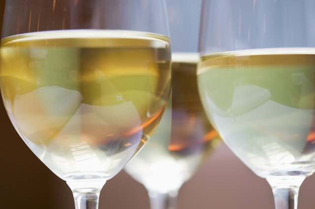 Glasses of white wine