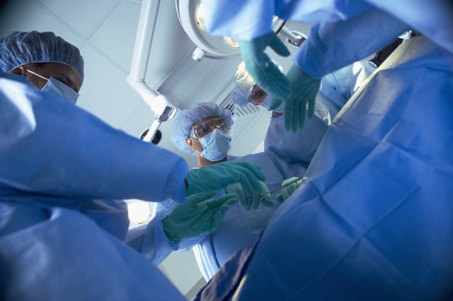 Medical team performing surgery