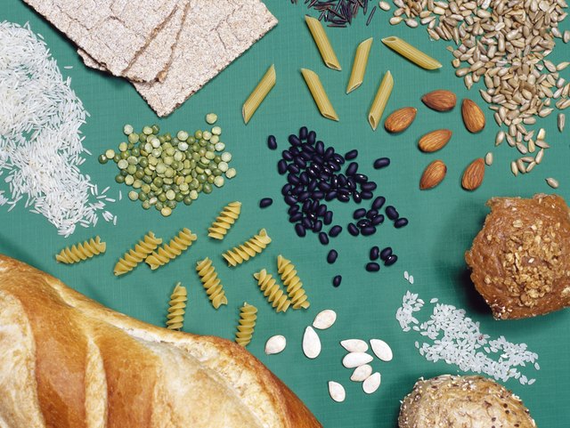 An arrangement of healthy foods