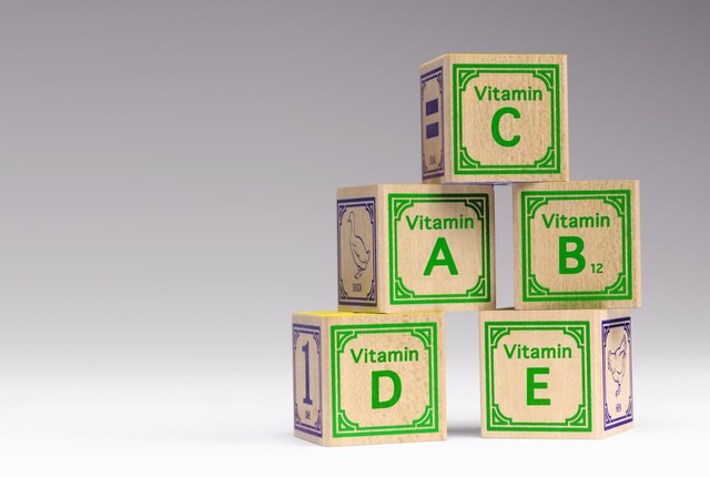 Kids vitamin building blocks.