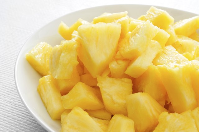 diced pineapple