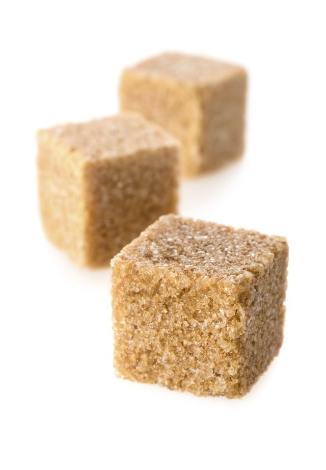 Cane sugar cubes