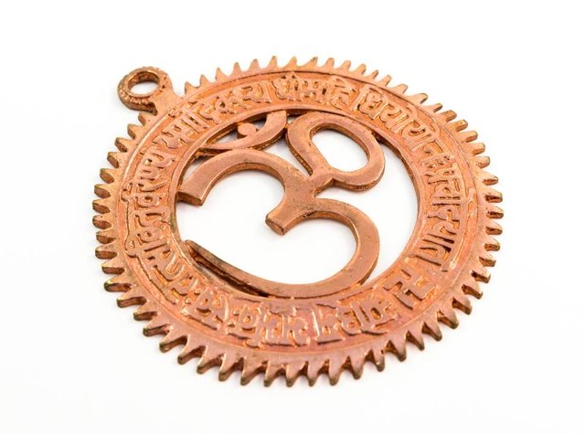 Om symbol on white background