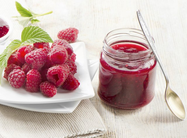 Fresh raspberries