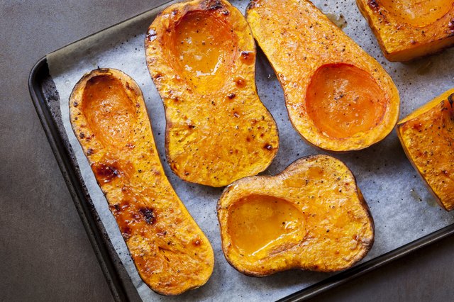 Roasting Butternut Pumpkin for Soup