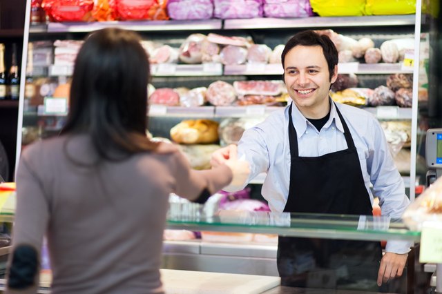 Woman shopping at the grocery store