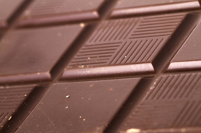 Black Chocolate Bar Isolated On White Background