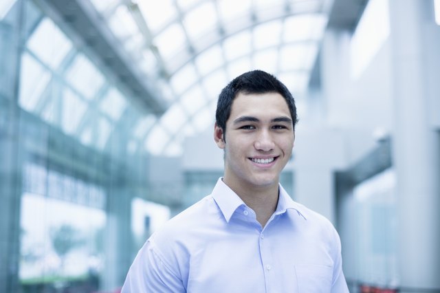 Portrait of smiling young businessman