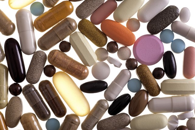variety of medication closeup