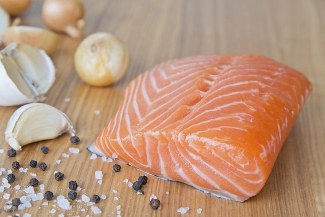 Fresh salmon fillet