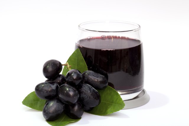 Grape and juice isolated