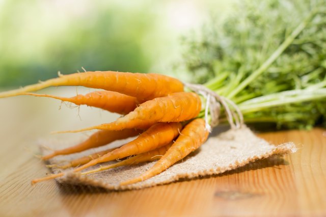 cluster of carrots