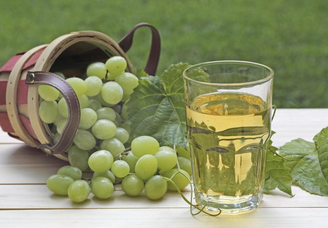 Glass of White Grape Juice