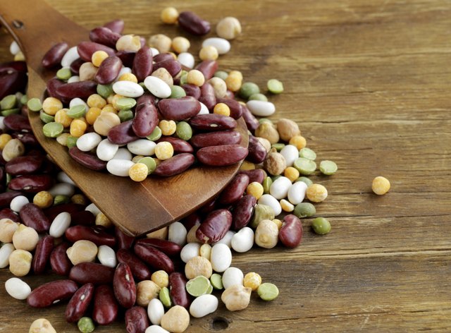 Assortment different types of beans