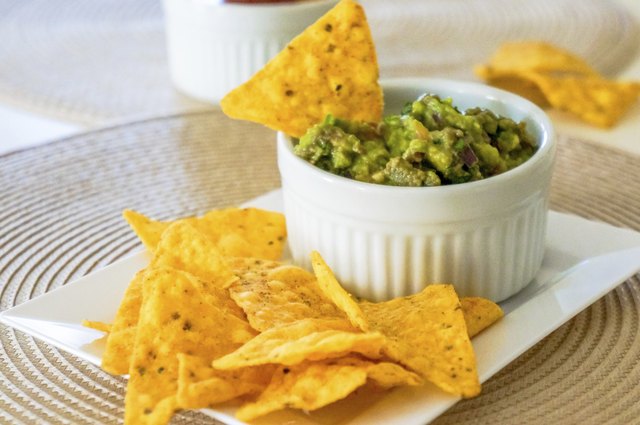 Guacamole with Tortilla Chips , Totopos