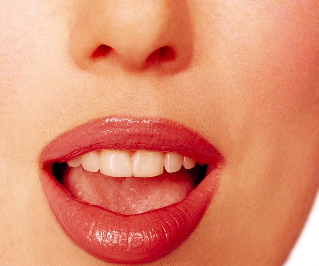 Close-up of woman's mouth